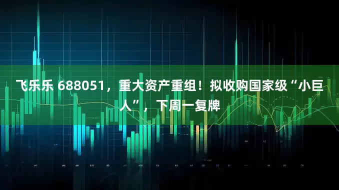 飞乐乐 688051，重大资产重组！拟收购国家级“小巨人”，下周一复牌